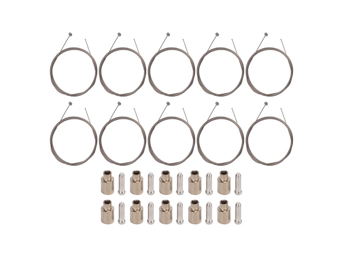 Câbles de Freio Mali para Bicicleta Aço Inoxidável com Bico e Ferrula 10pcs