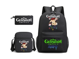 Mochila KOHREE Estudantil Yuanshen Conjunto de Três Peças
