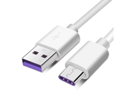 Cabo De Carregamento Rápido  C2usb5a-1-b (tipo C Para Usb - 1 M/5 A - Branco)*