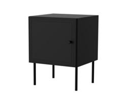 Mesa de Cabeceira Cama 2 Pcs Palazzo Bis 45x39xh59 Tapete Preto Cama Meble