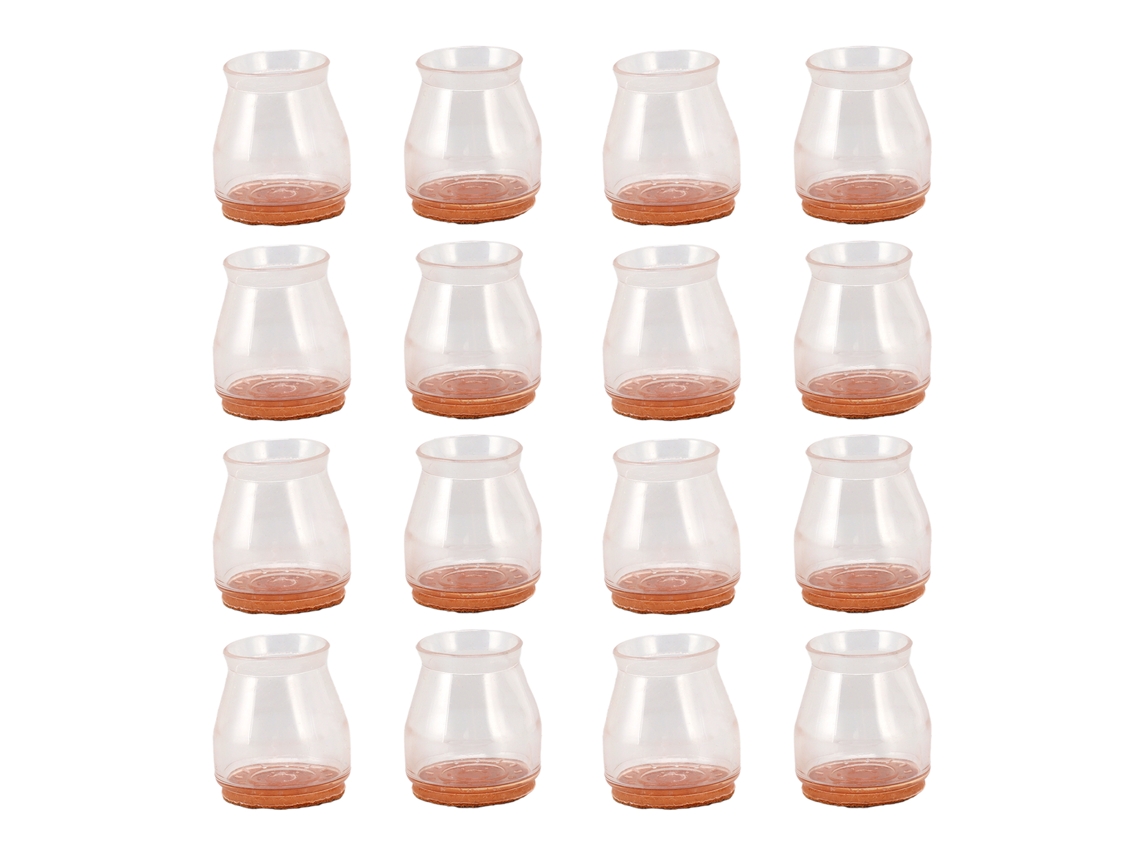 Laxiscreed Kit De 16 Protetores Transparentes Para Pernas De Móveis, Antiderrapantes E Redução De Ruído