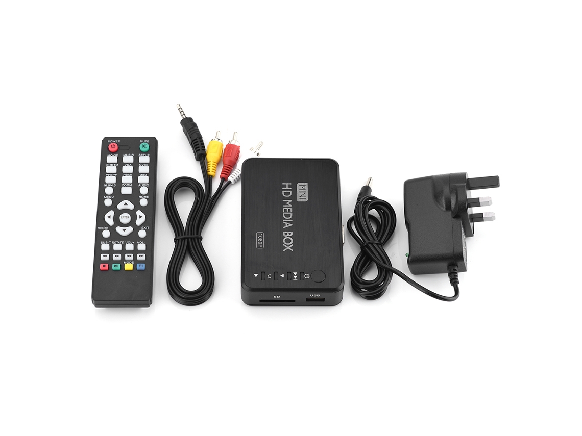 Reprodutor De Mídia Com Saídas Hdmi/vga E Reprodução 1080p
