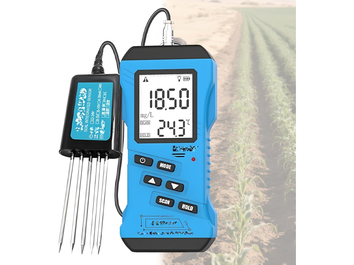 Analisador De Solo 7em 1 Para Plantas Medidor Digital Ph, Umidade E Luz Medições Precisas Do Jardins, Fazendas