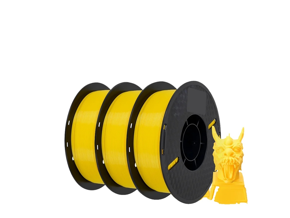 Fio Para Impressora 3d, Material Petg, Entrega Rápida, 3 Kg, Amarelo Slowmoose