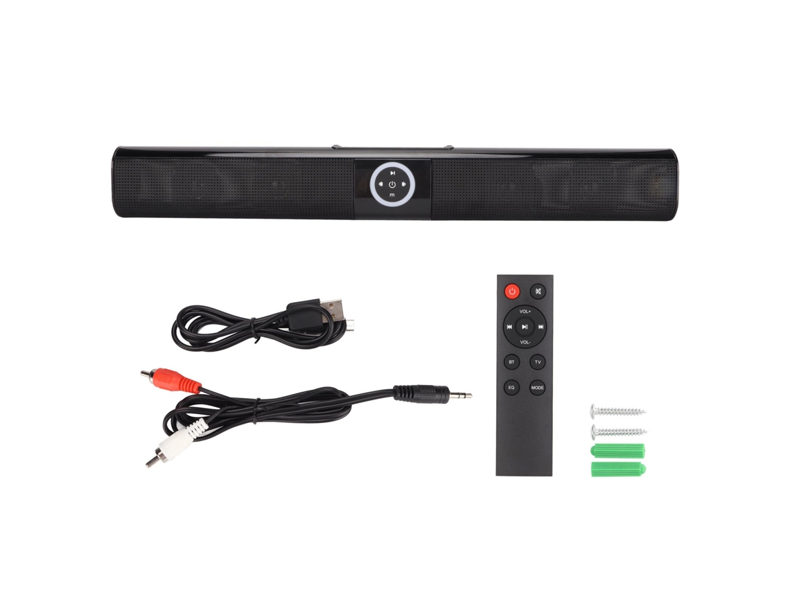 Caixa de som Mali Bluetooth, com luz RGB, controle remoto, sem fio