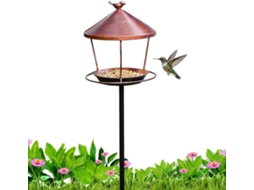 Bebedouro para Pássaros para Jardim Estação de Água Decorativa, Tigela para Banho de Pássaros Às Intempéries, CHABERLU