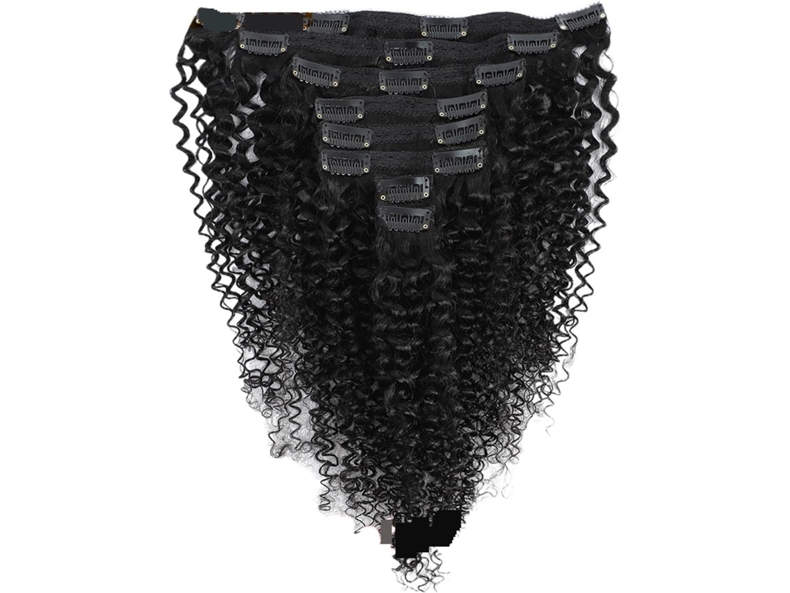 Apliques de Cabelo Humano com Presilha 8 Peças SFUSHOS