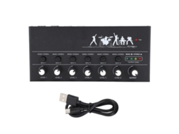 Mixer De Áudio Mini De 6 Canais De 5v Cc Para Interpretações Musicais