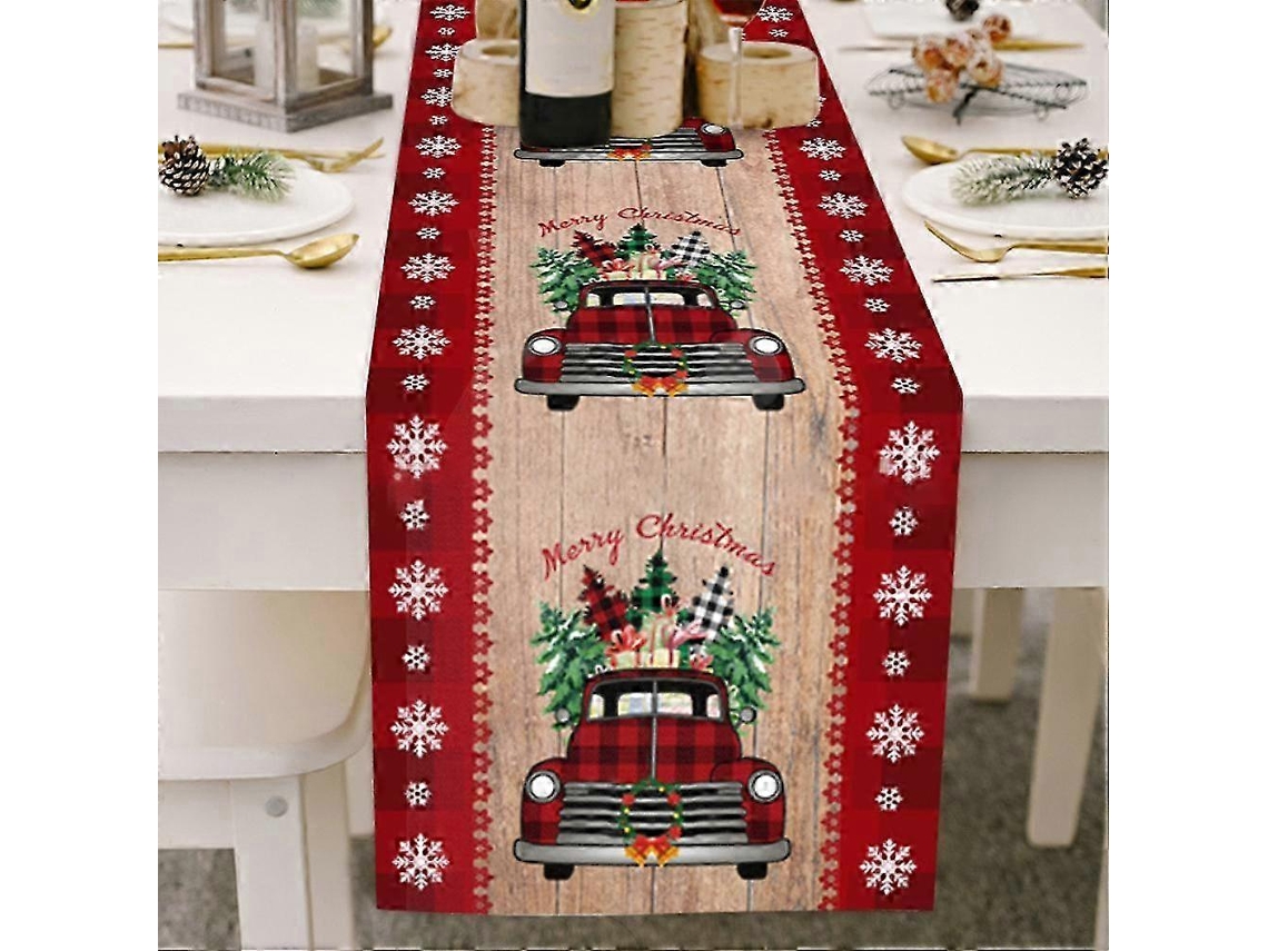 Lurelia Individual Algodão Linho Juta Lavável Natal Reutilizável Macio