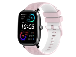 Pulseira De Silicone Quadriculada Bicolor De 20 Mm Para Amazfit Gts 2 Mini
