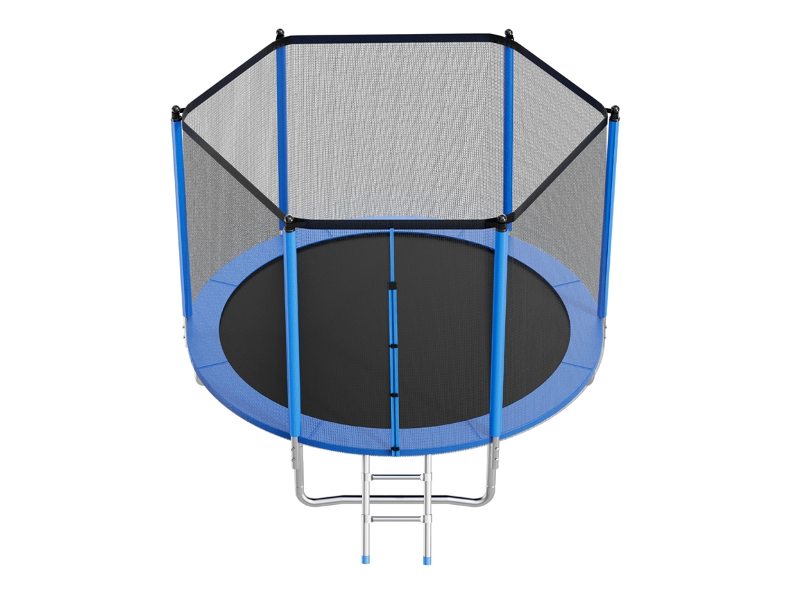 Trampolim Para Exterior Succebuy 305 X 228 Cm Cama Elástica Para Crianças Postes Retos