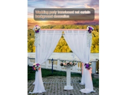 Cortina De Tecido Para Arco De Casamento, Transparente, Para Ambientes Internos, 150 X 250 Cm, Ideal Para Chá De Bebê E Festas Ao Ar Livre. PENGDSJE