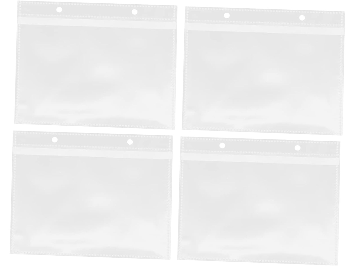 Hemobllo Páginas De Bolsas De Recarga Para Álbum De Fotos Lote De 20 Em Plástico Transparente Para Proteção E
