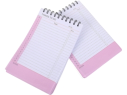 2 Pacotes Top Spiral Agenda Notepad, Papel E Metal, Para Profissionais E Estudantes