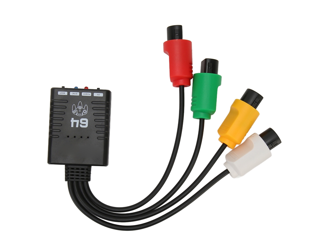 Aetheria adaptador Conversor Bluetooth Sem Fio para Console N64 Plug And Play com Controle Múltiplo
