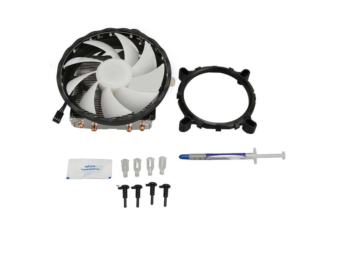 Cooler De Cpu Rgb De 12 Cm, 3 Pinos, Baixo Ruído, Alto Desempenho, Ventilador De Resfriamento Para Computador Aquaforge