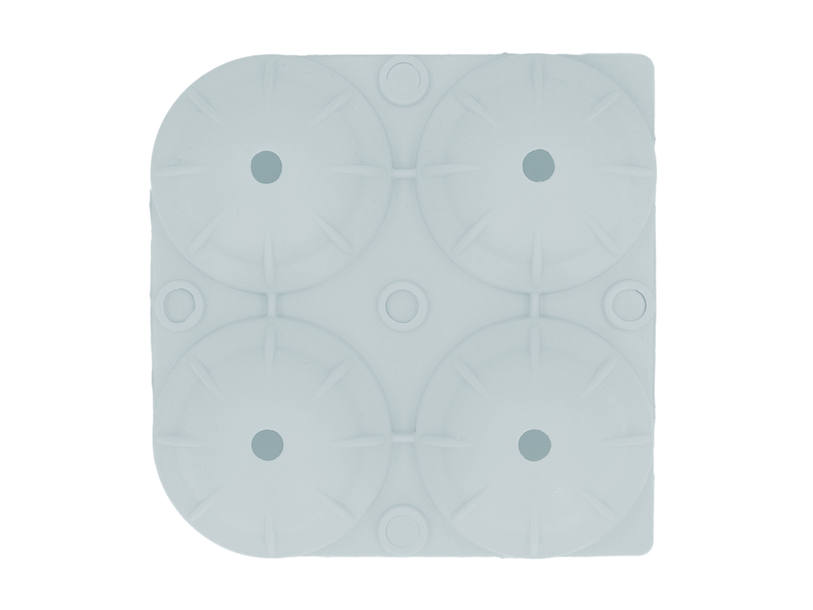 Forma de Gelo de Silicone 4 Bolas MAKER Tray Verde Menta