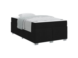 Estrutura da Cama com Colchão Preto Tecido MAISON EXCLUSIVE 120x190 cm