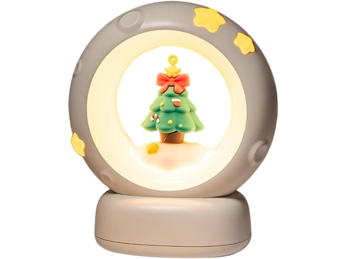 Luminária De Natal Noturna Recarregável Via Usb Abajur Para Quarto