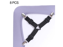 Fixadores Para Lençóis, 8 Peças, Suportes Elásticos Triangulares Ajustáveis, Braçadeiras Para Lençóis, Capas De Colchão, Almofadas De Sofá