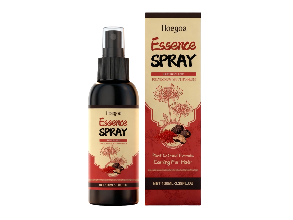 Spray Capilar LAXISCREED Hoegoa Saffron para Nutrição, Hidratação e Controle, Leve e Prático