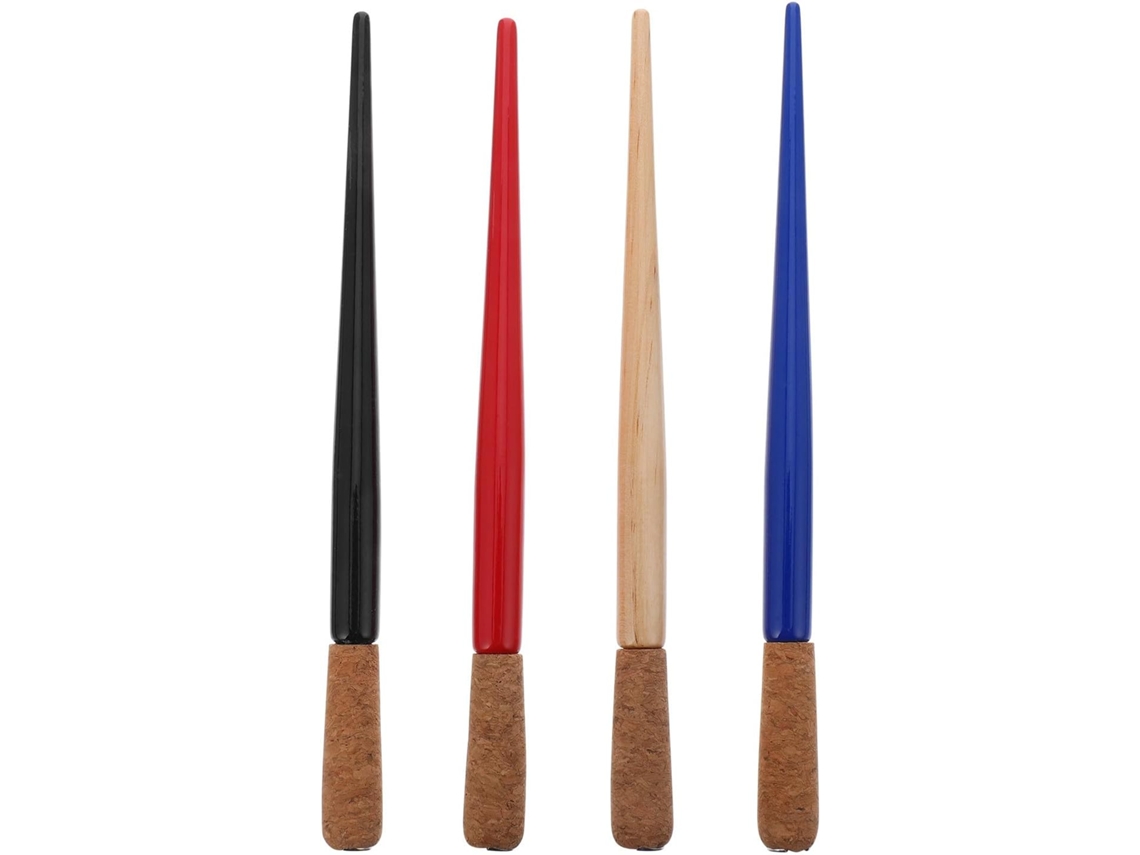 4 Caneta, Conjunto de 4 Porta canetas Retrô em Material Sintético Prático e Fácil de Segurar CHABERLU