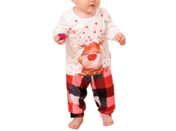 Pijamas De Natal Em Família Com Laxiscreed E Bodysuit Gráfico Para Crianças De 8 A 9 Anos