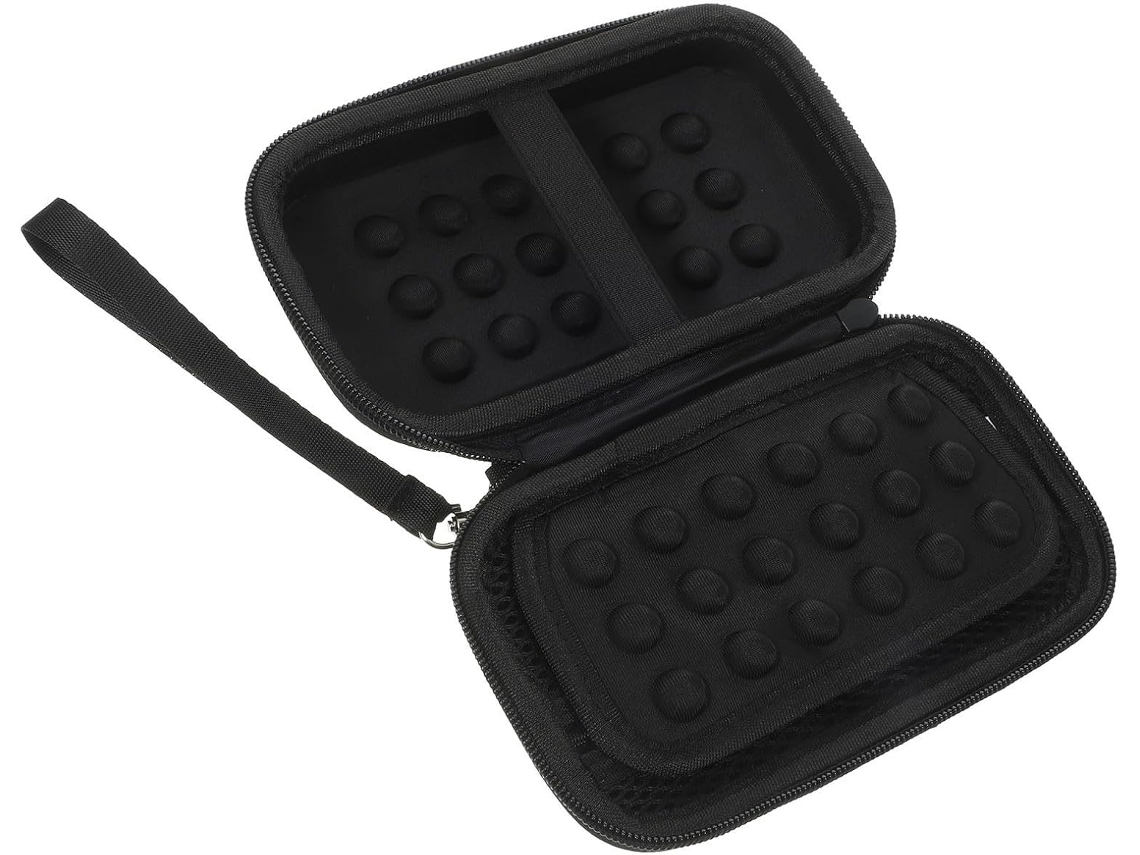 Estojo Rígido Pequeno Preto Para Câmera Digital Em Eva E Nylon.