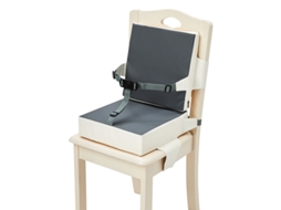 Assento Elevatório Almofada Para Bebê Eifson Pele Pu Com Fixação - Bege