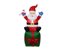 Laxiscreed Boneco De Natal Inflável Santa Com Luzes Led Para Decoração Indoor E Outdoor