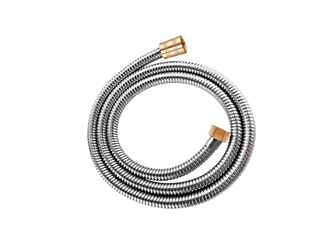 Tubo De Aço Inoxidável Para Chuveiro, Acessório Para Esquentador De Casa De Banho - 1,5 M - Preto