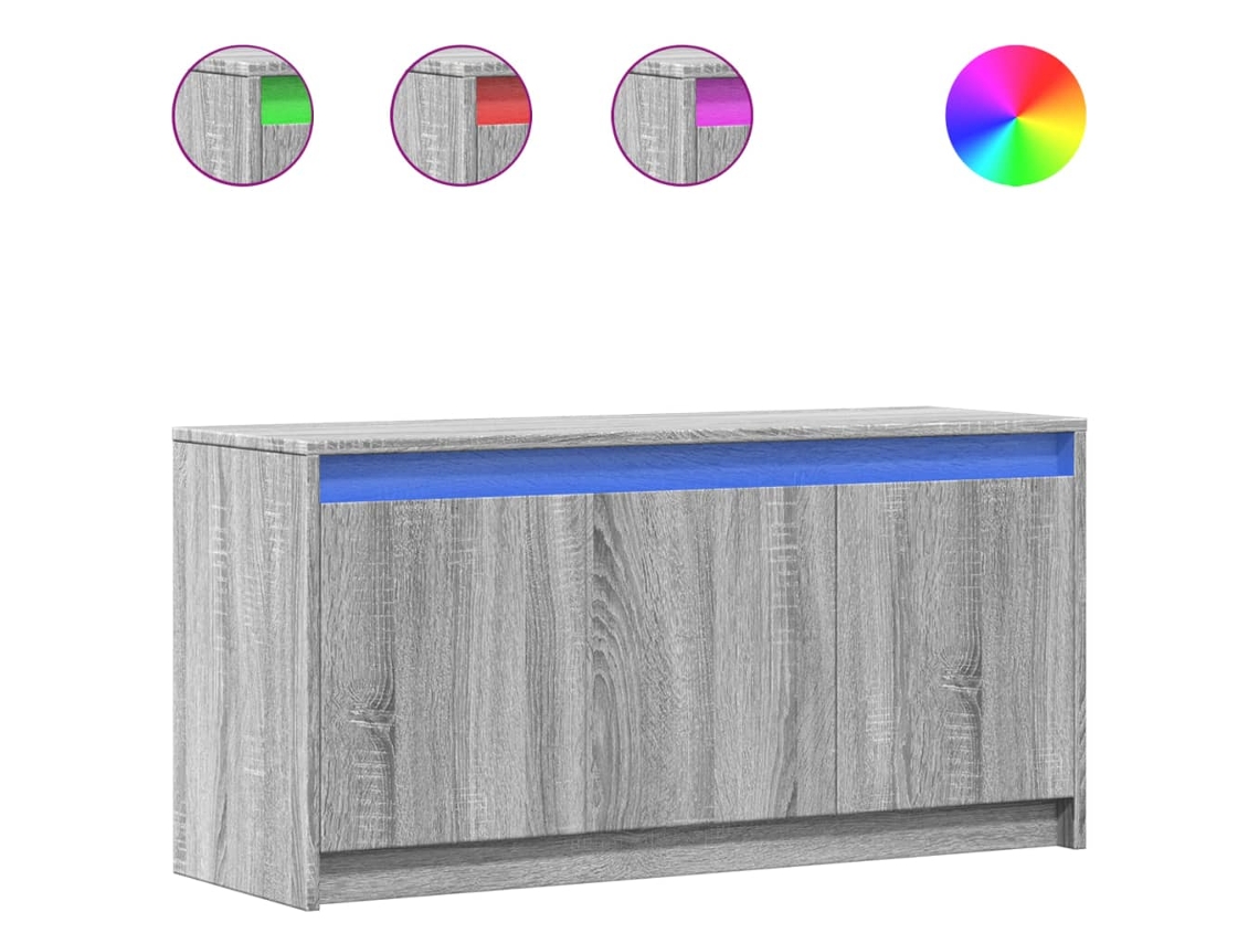 Tv Cabinet, Tv Cabinets Vidaxl Cinzeto Madeira Processada (n/a)