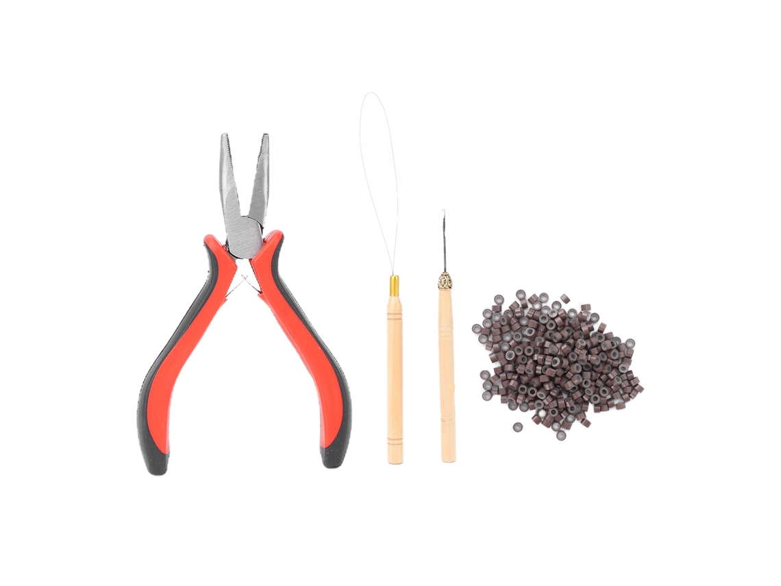 Kit De Extensão De Cabelo Com Anéis Para Estender E Instalar