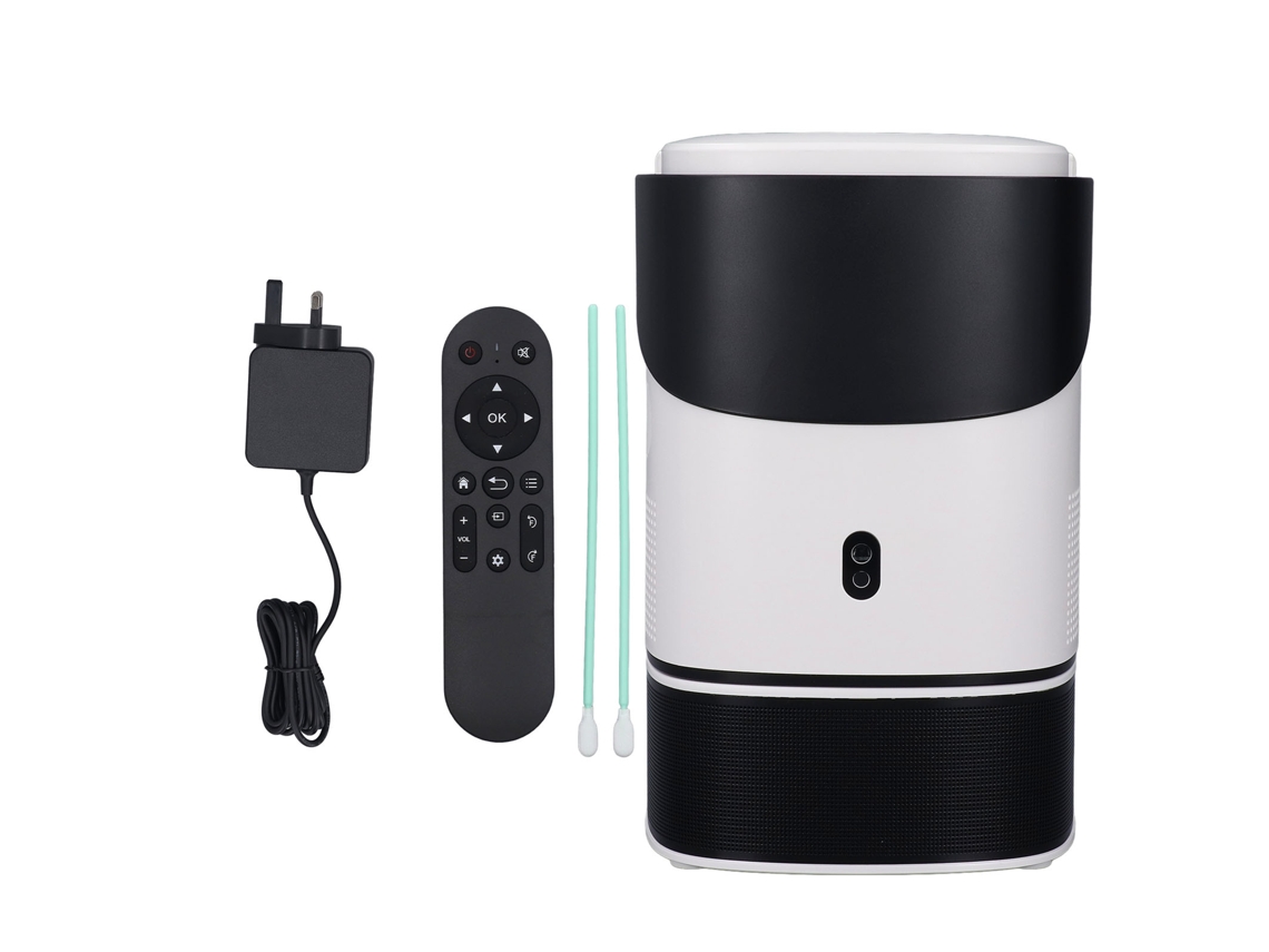 Projetor 1g+32g Android 11 Projetor Inteligente com Cabeça Elevatória Integrada EOOCOO (4k Ultra Hd Wifi Frequência Igual)