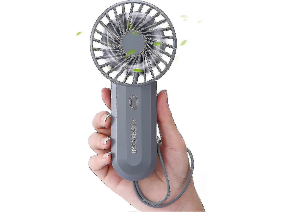 Ventilador Portátil Mini 4000mah Recarregável Usb 3 Velocidades Duas Pás