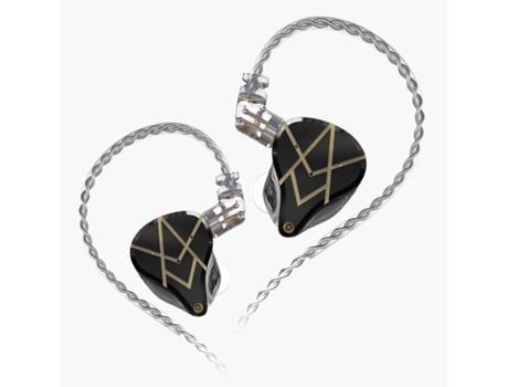 Fones de ouvido intra-auriculares com fio KZ ASX de 20 unidades com monitor de armadura balanceada HiFi sem microfone Hengrongshen