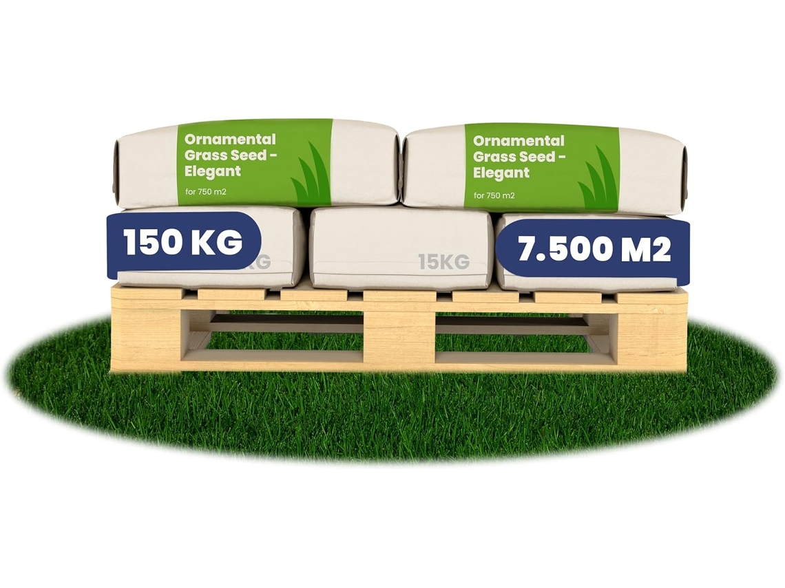 Semente de Relva Ornamental Elegante 150 Kg para 7500 M2 ORGANIFER