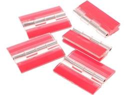 Dobradiças Adesivas Pequenas Zerodeko, Conjunto De 5 Unidades, Para Placas De Acrílico E Plástico, Dobradiças