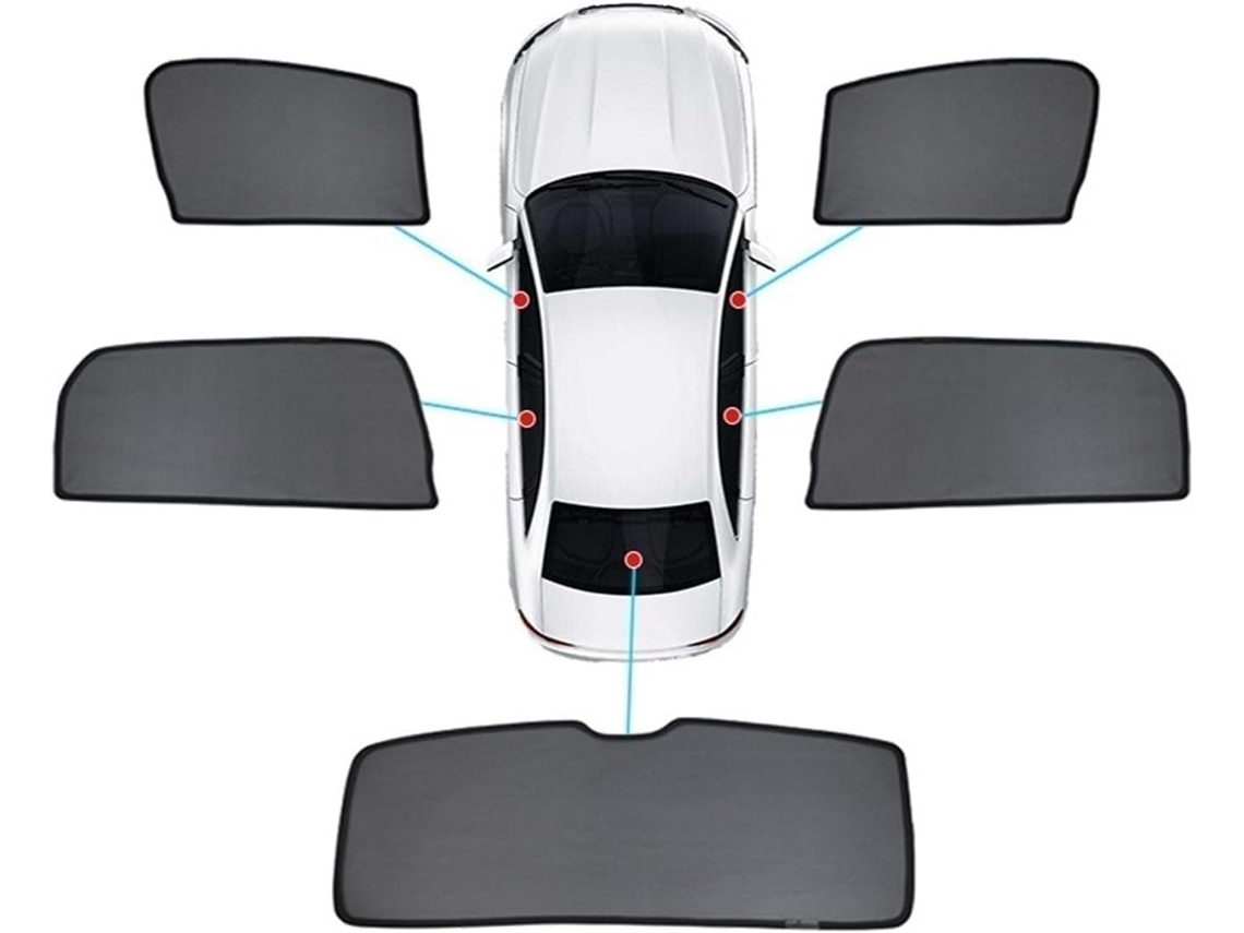 Tapete Automotivo para Janelas Dianteiras e Traseiras de Carro Proteção Proteção Proteção Fácil de Instalar