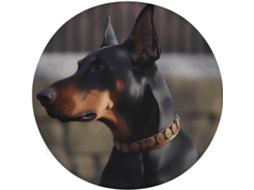 Almofada Para Computador Com Estampa De Dobermann E Borda Meditação, Almofada Para Cadeira De Exterior, Almofada Para
