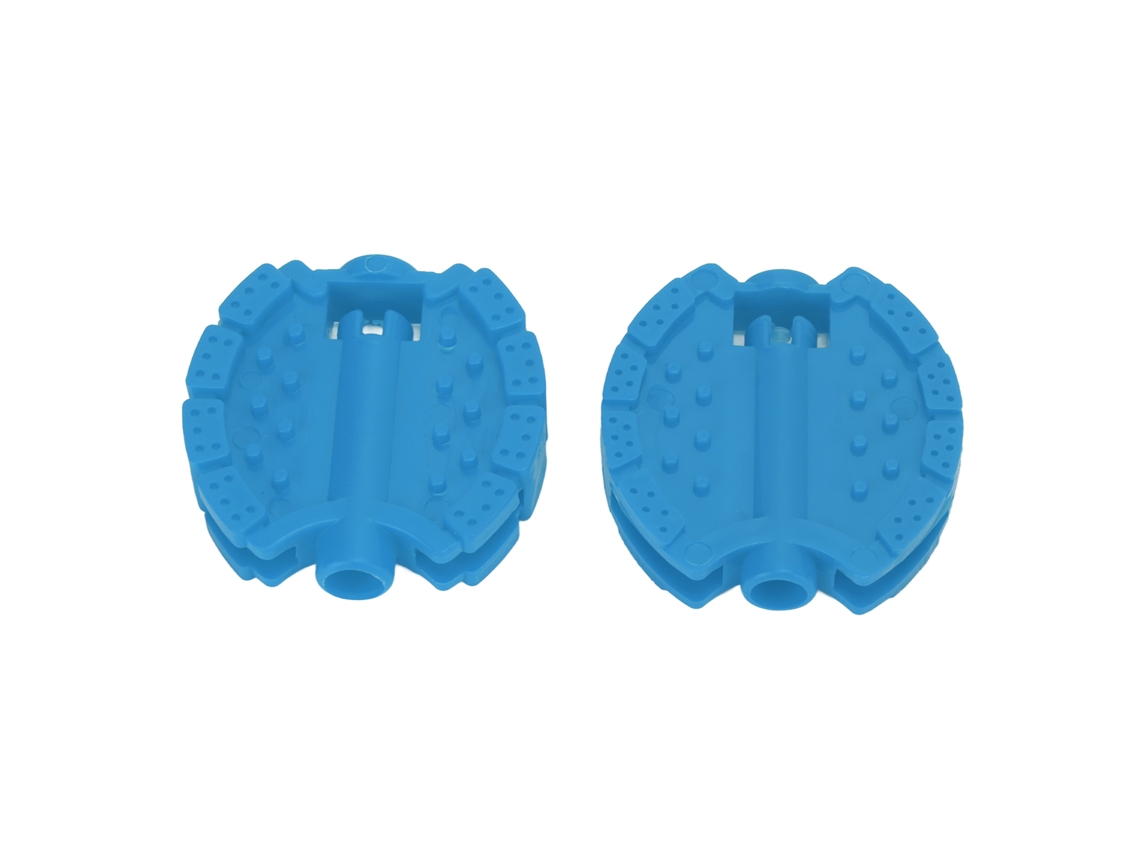 2 Peças Pedal De Bicicleta Infantil Plástico Para Triciclo E Bicicleta Para Crianças Acessório De Rodinha Azul