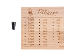 Mali bandeja de Dados Farkle de Madeira para Jogo Clássico com Melhoria de Habilidades Matemáticas 15cm