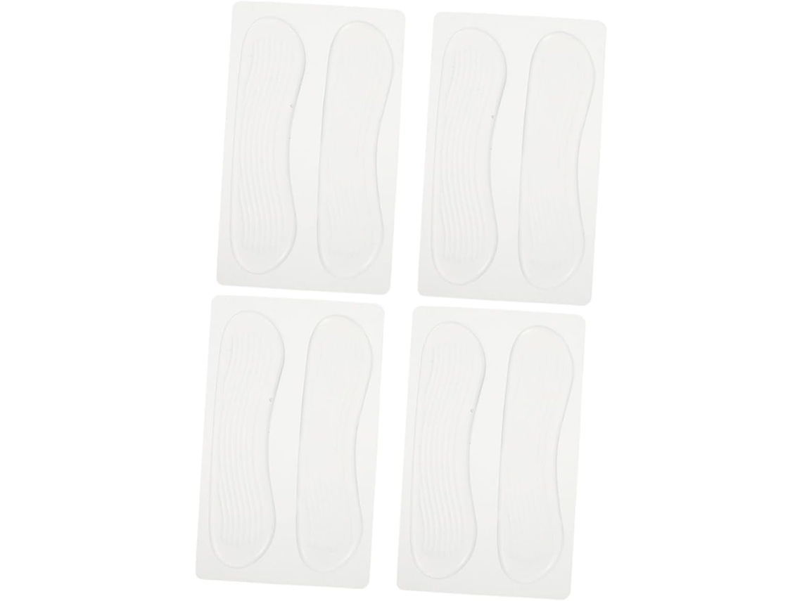 Adesivos De Gel Branco Resistentes Ao Desgaste Para Calcanhar, 4 Pares De Protetores Para Evitar Atrito E Bolhas Nos Pés