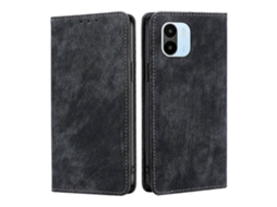 Capa De Celular Xiaomi Redmi A1 Com Proteção Rfid, Revestimento Magnético E Efeito Escovado Em Couro.