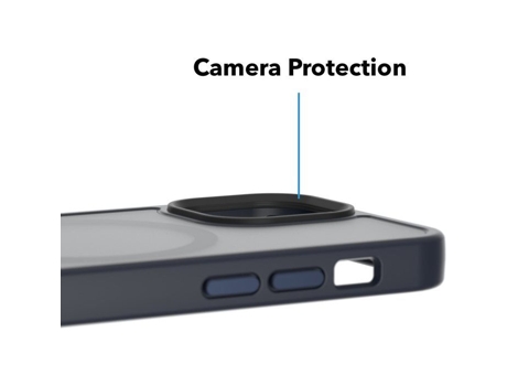 Capa Matte Alzaguard Compatível Com Magsafe Para Iphone 13 Mini Azul Escuro