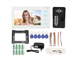 Sistema Intercomunicador Com Vídeo 7 Polegadas E Biometria