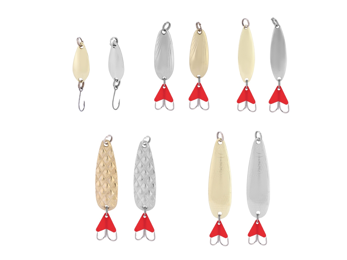 Conjunto De Iscas De Metal Luya Trout 10pcs