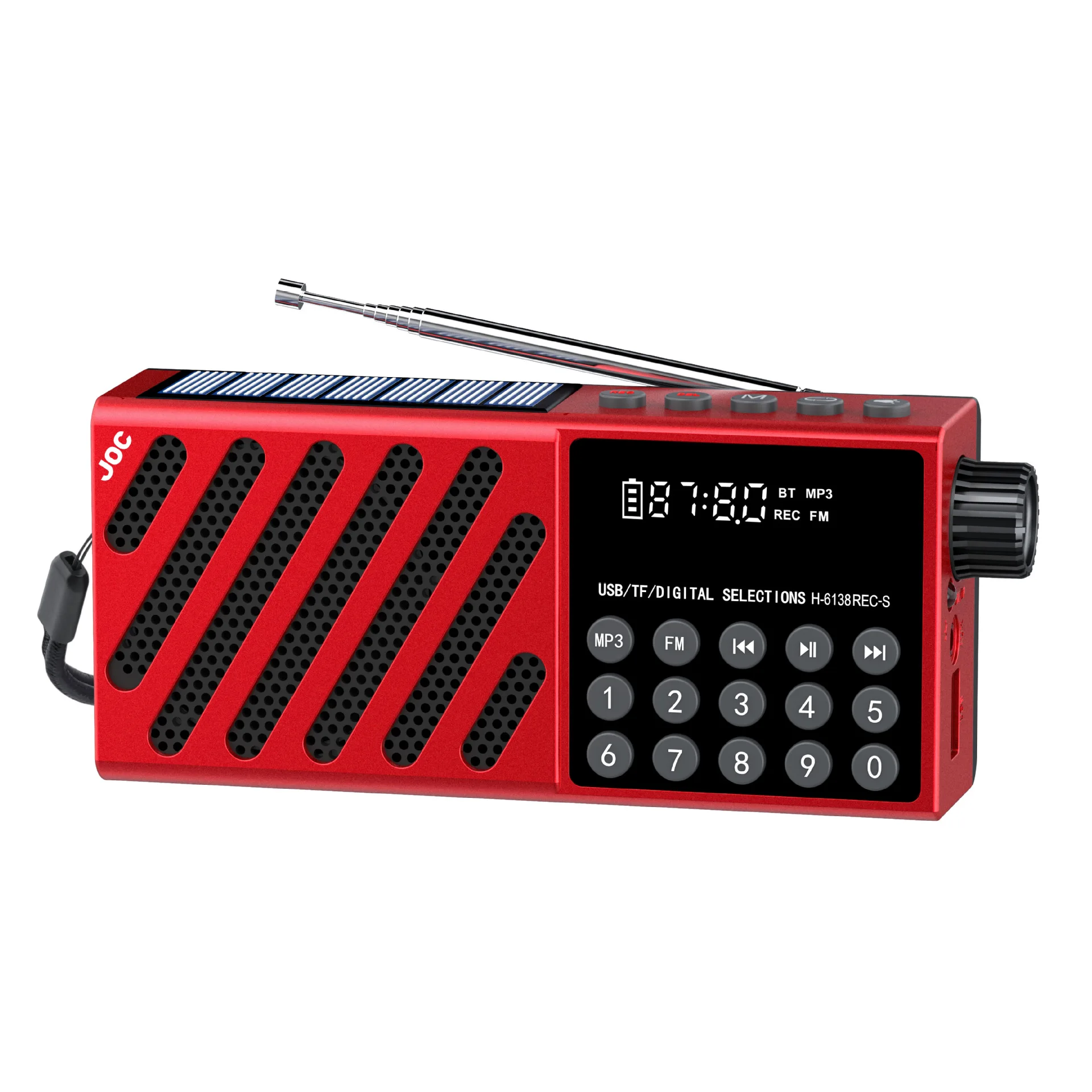 Mini Rádio FM Bluetooth Barra de Som com Subwoofer e Microfone MDUG