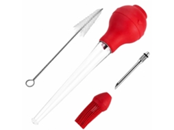 Seringa Injetora De Carne, Escova Silicone, Limpeza, Molho Frango Assado, Turco