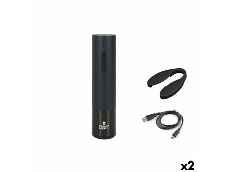 Saca-rolhas elétrico Percutti Nero Preto (2 Unidades)